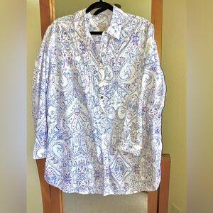Chico's size 3 (16/18) Pleated paisley Tunic